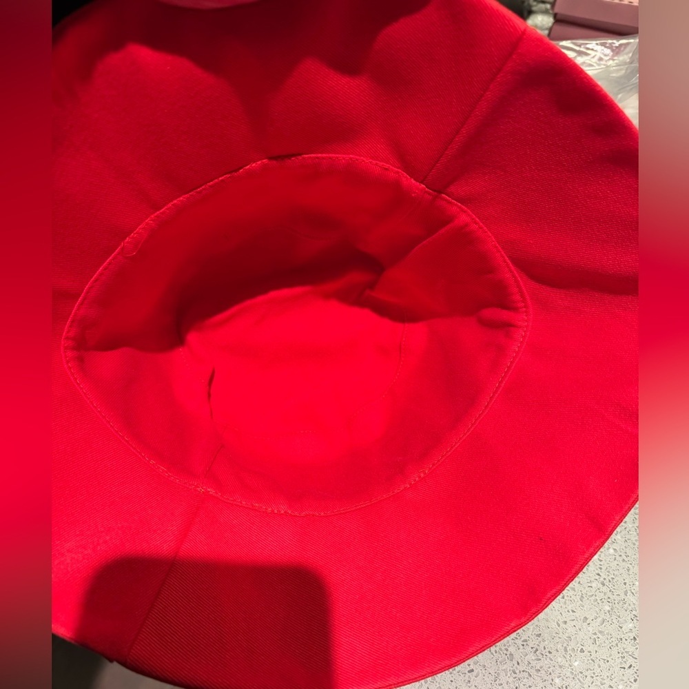 Dazzling Red and Silver Crystals Bucket Hat NWOT - Picture 7 of 8